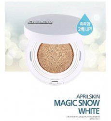 APRIL SKIN MAGIC SNOW CUSHION WHITE 魔法白雪氣墊粉底 (白盒保濕版) SPF 50+/PA+++ 15G